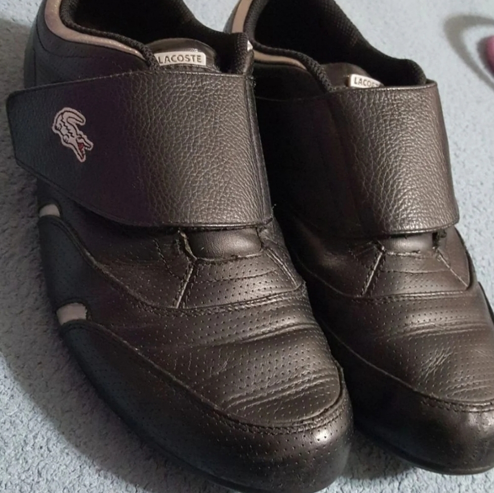 Women's Lacoste Stylish Black Leather